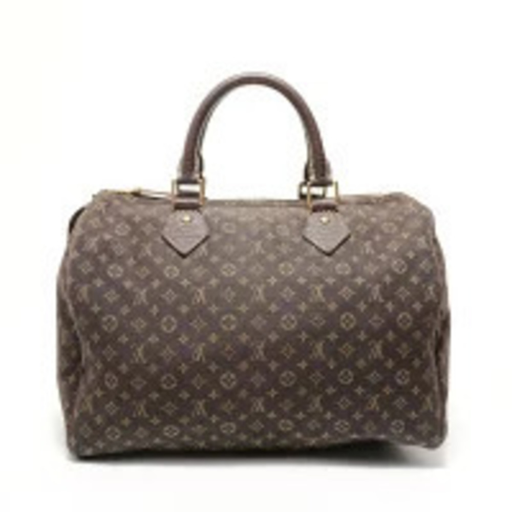 Louis Vuitton Monogram Lin Speedy handbag brown